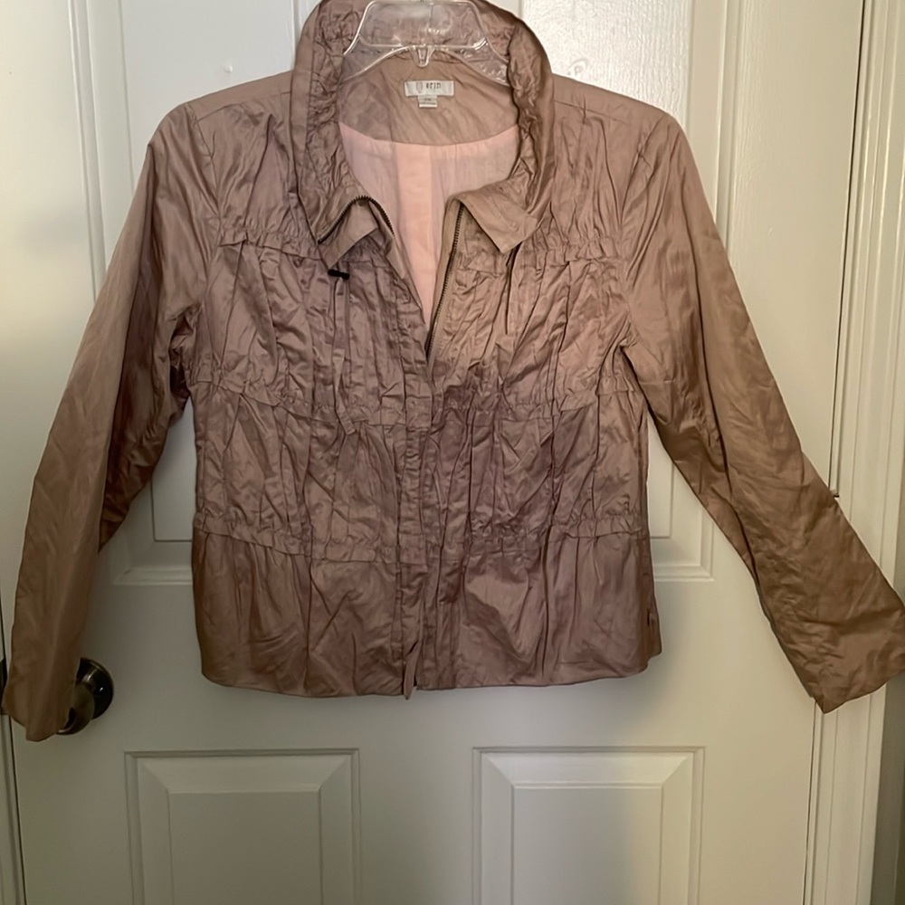 Crinkle rain jacket